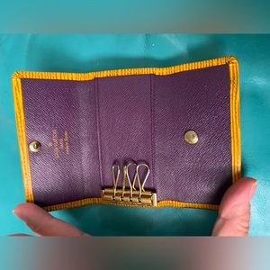Yellow Louis Vuitton Epi Keyholder